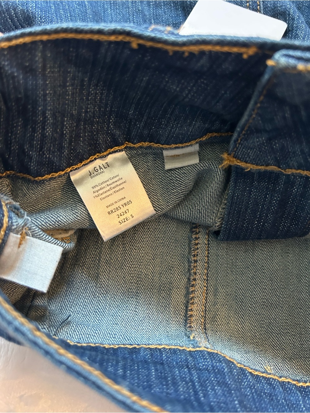 Brandy Melville Dark Blue Denim Mini Skirt with Cargo Pockets - Picture 3 of 5